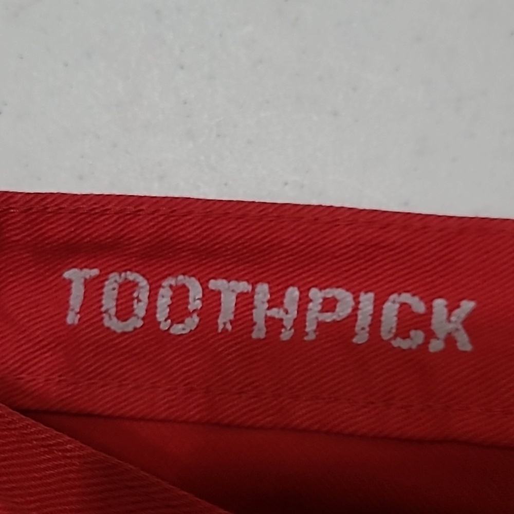 J. Crew Red Toothpick Ankle Jeans size 28 - Picture 5 of 9